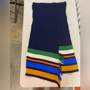 Colorful Striped Knit Skirt